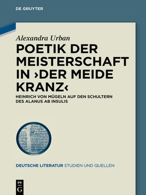 cover image of Poetik der Meisterschaft in ›Der meide kranz